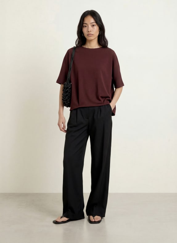 OPUS Blusenshirt GINNE DUNKELROT