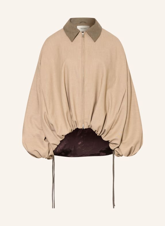 ARAKII Overjacket BÉŽOVÁ / ČERNOŠEDÁ