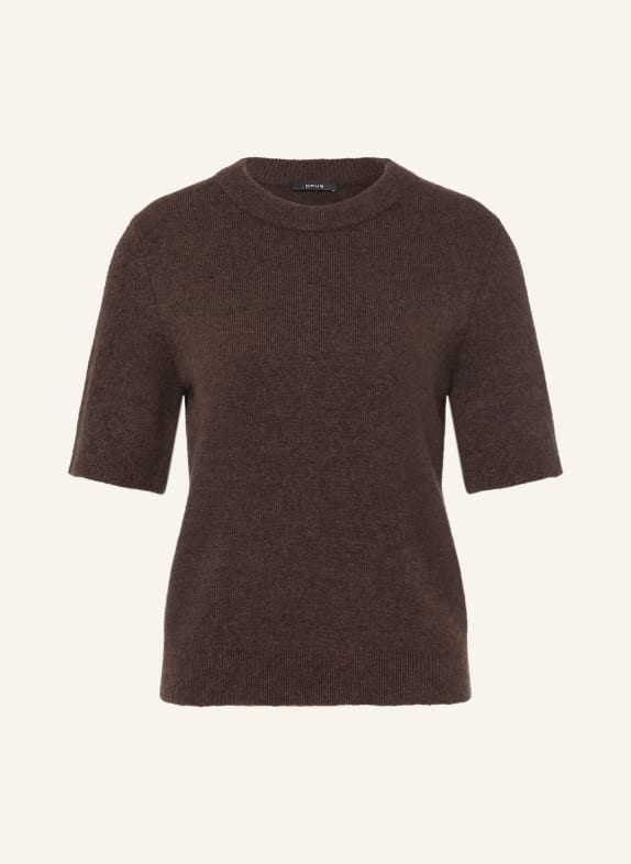 OPUS Strickshirt PIMOTA DUNKELBRAUN