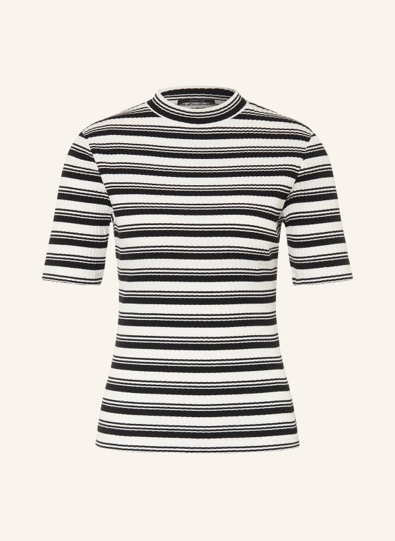 OPUS Gebreid shirt SOKIRA ZWART / WIT