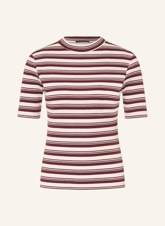 OPUS Gebreid shirt SOKIRA DONKERROOD / ROSE CLAIR