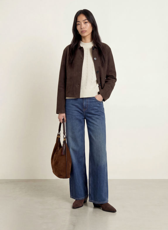 OPUS Gebreid shirt PUDY ECRU