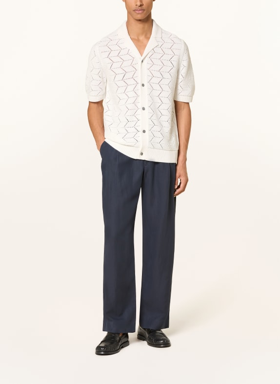 REISS Gebreid overhemd DALKEITH Regular Fit WIT