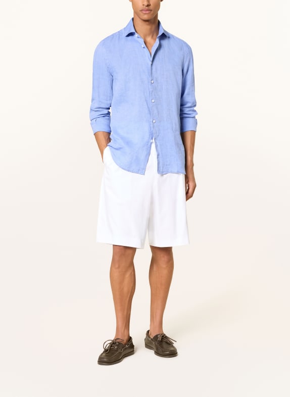 REISS Linnen overhemd RUBAN Regular Fit BLAUW