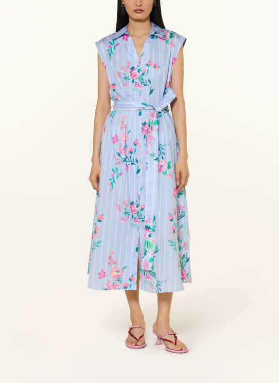 MILANO ITALY Kleid HELLBLAU / PINK / GRÜN