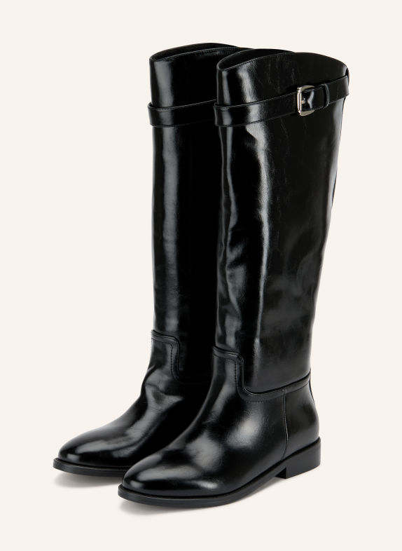 BIANCO BIAELLIOT Boots BLACK / SILVER