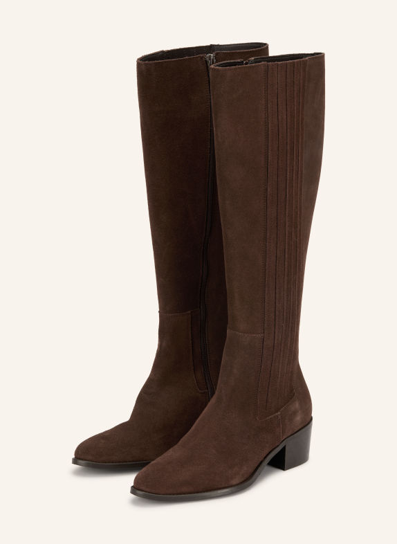 BIANCO Bottes BIACAROL MARRON FONCÉ