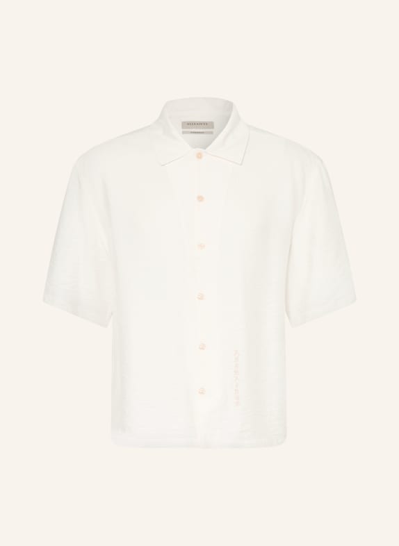 ALLSAINTS Košile s krátkým rukávem PURLEY Comfort Fit BÍLÁ
