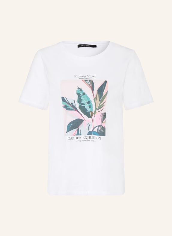 MARC AUREL T-shirt HVID / ROSA / GRØN