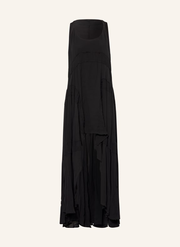 ALLSAINTS Robe DORINA à volants NOIR