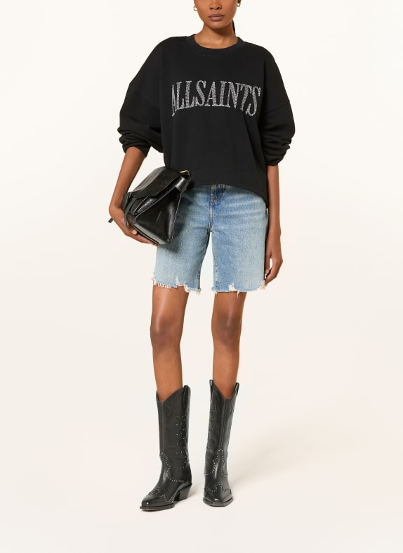 ALLSAINTS Sweatshirt DASH ZWART / WIT