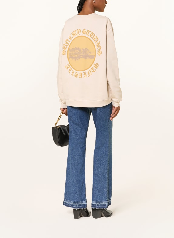ALLSAINTS Sweatshirt SUN CITY ETTA CRÈME / DONKERGEEL