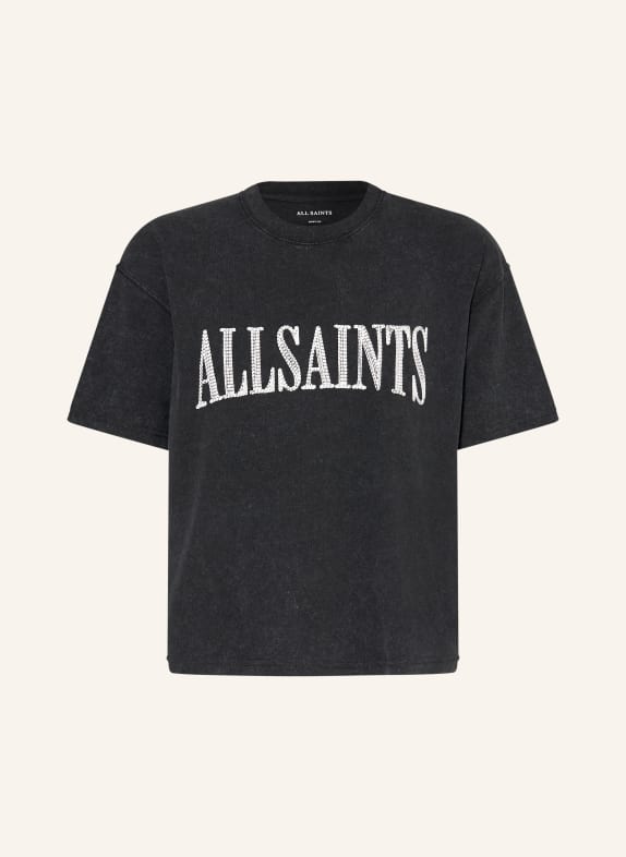 ALLSAINTS T-Shirt DASH SCHWARZ / WEISS
