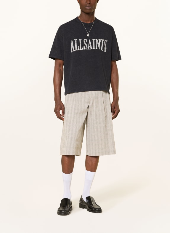 ALLSAINTS T-shirt DASH ZWART / WIT