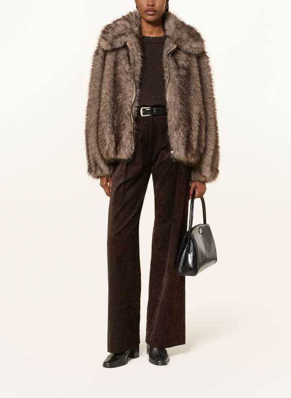 ANTONELLI firenze SINGAPORE Trousers DARK BROWN