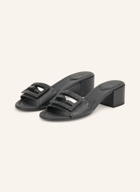 FENDI Mules with cutouts BLACK