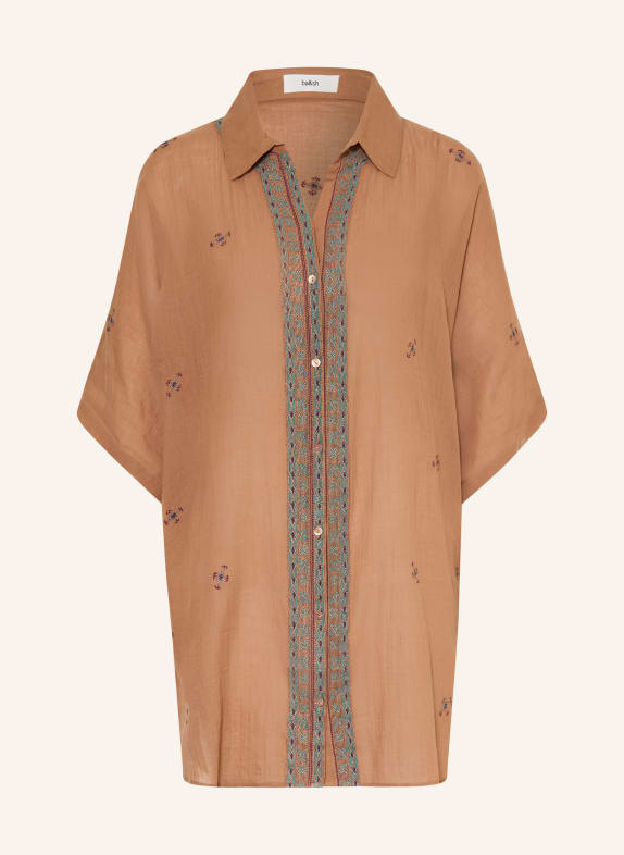 ba&sh Bluse DAELA BRAUN / DUNKELROT / TÜRKIS