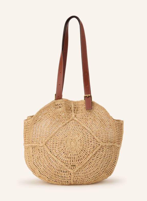ba&sh Schultertasche PALMA BEIGE / GOLD / BRAUN