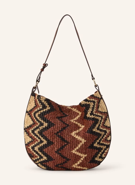 ba&sh Beuteltasche ARYA LARGE BRAUN / BEIGE / SCHWARZ