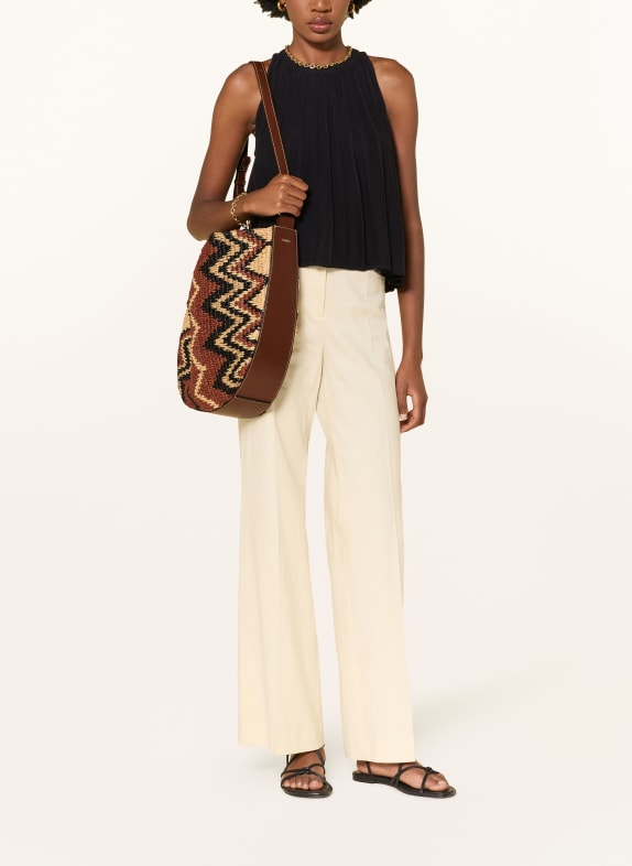 ba&sh Väska ARYA LARGE BRUN / BEIGE / SVART