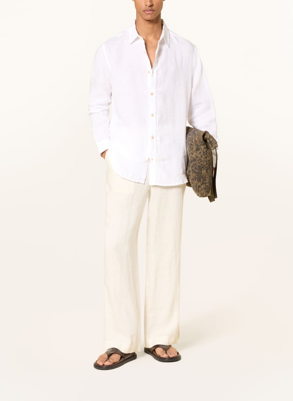 ALLSAINTS Linnen overhemd LOOM LS Relaxed Fit WIT