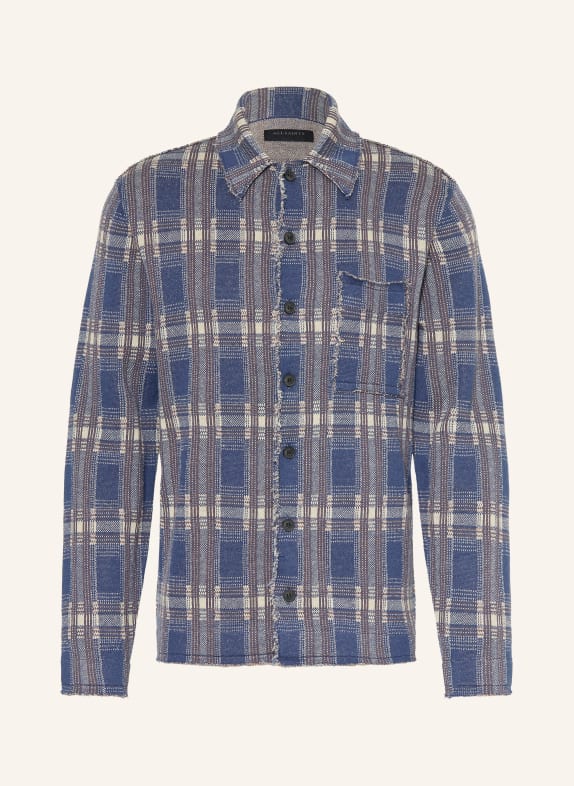 ALLSAINTS Overjacket SOLMAR BLAU / CREME / TAUPE