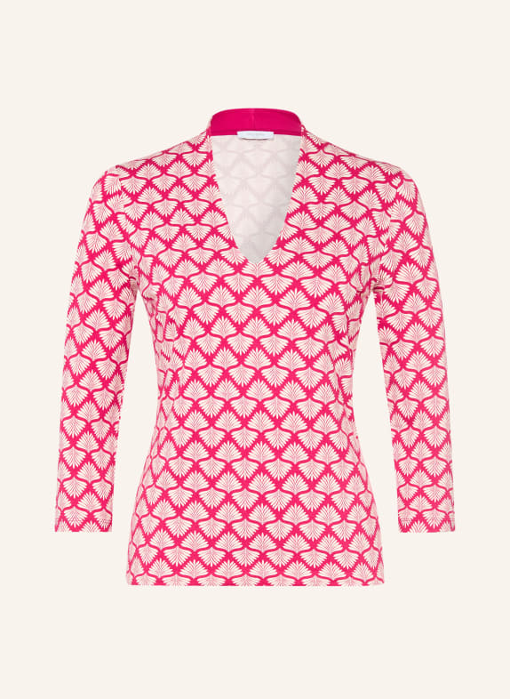HOBBS AIMEE shirt with 3/4 sleeves FUCHSIA / ECRU