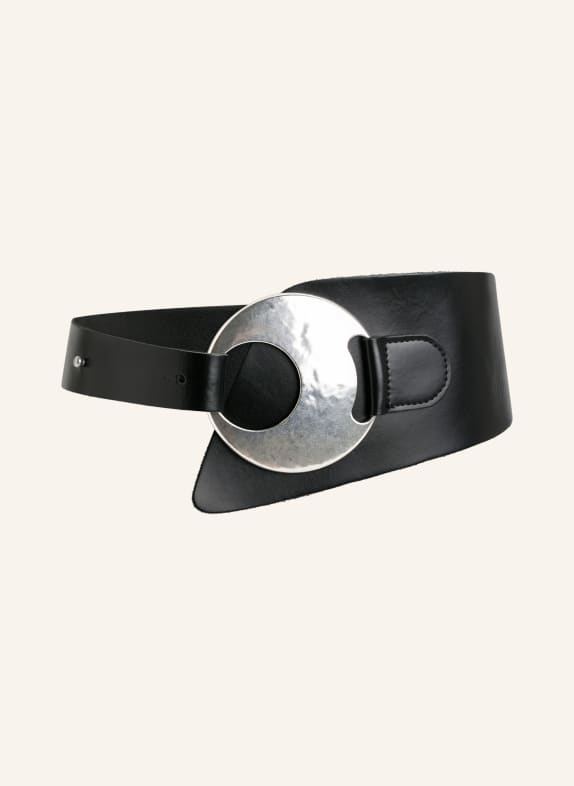 Vanzetti Leather belts BLACK / SILVER
