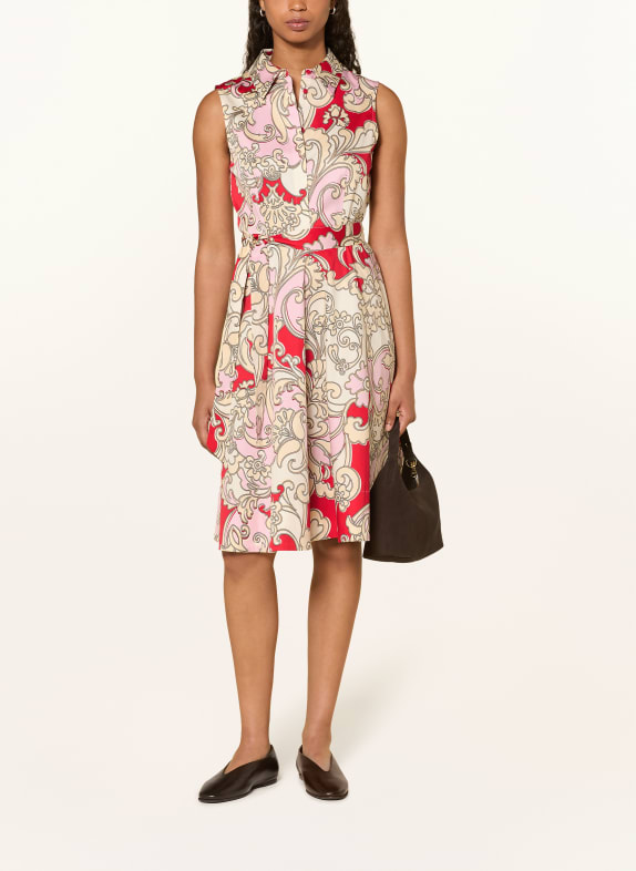 HOBBS Shirt-style dress BEKI RED / PINK / BEIGE
