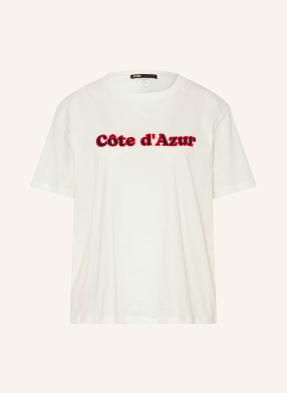 maje T-Shirt WEISS / ROT / DUNKELBLAU