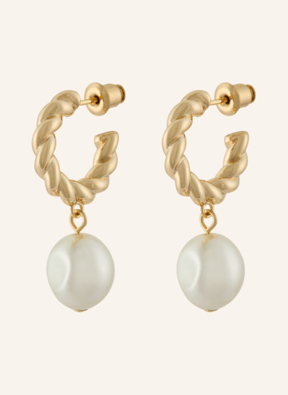 maje Creolen GOLD / WEISS