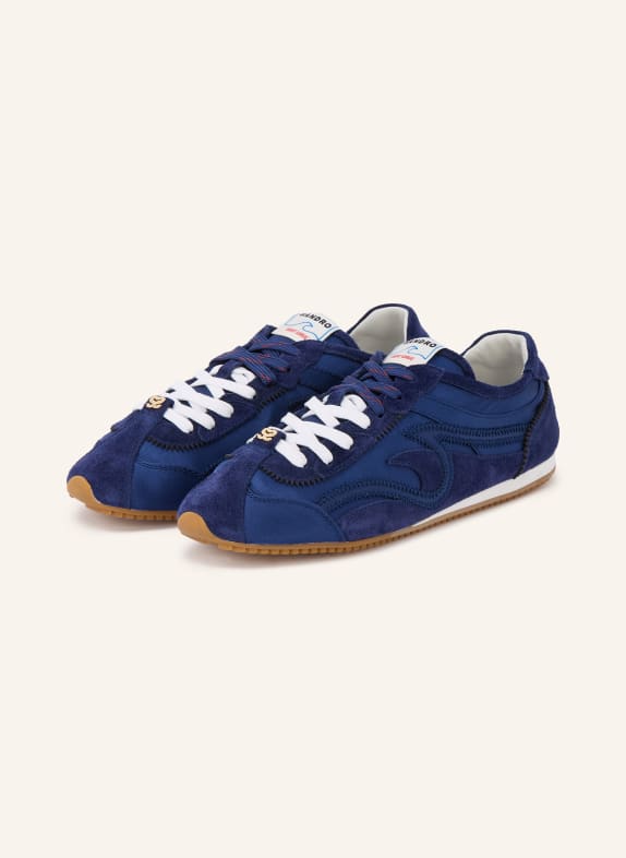 SANDRO Sneakersy GRANATOWY / ZŁOTY