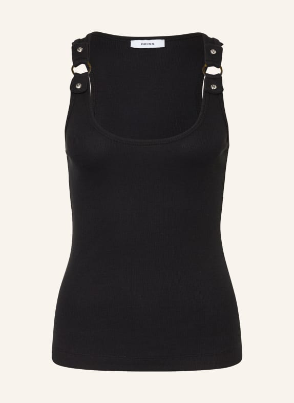 REISS Top BELLA CZARNY