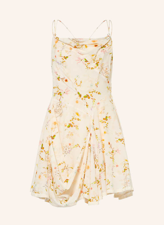 ALLSAINTS Kleid CLAIRE CREME / ORANGE / GRÜN