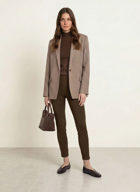SEDUCTIVE 7/8-broek SABRINA MARRON FONCÉ