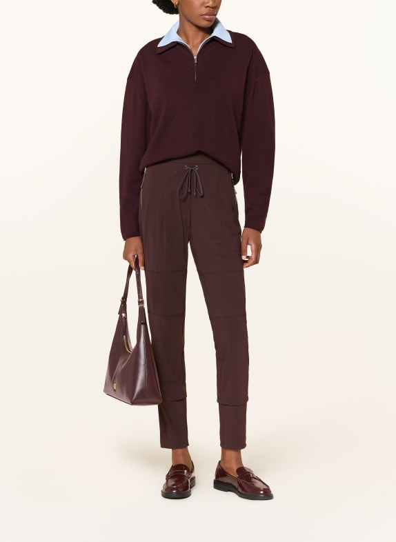 RAFFAELLO ROSSI Broek CANDY in joggingstijl DONKERROOD