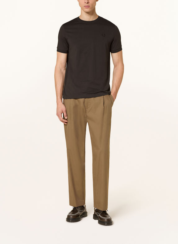 FRED PERRY T-shirt MARRON FONCÉ