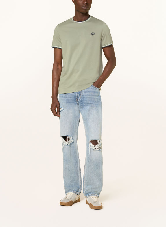 FRED PERRY T-shirt LYSEGRØN