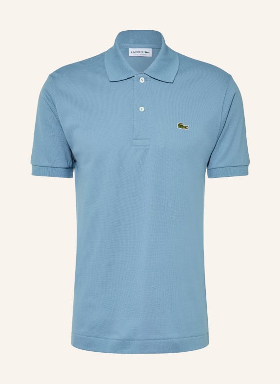 LACOSTE Piqué polo shirt classic fit LIGHT BLUE
