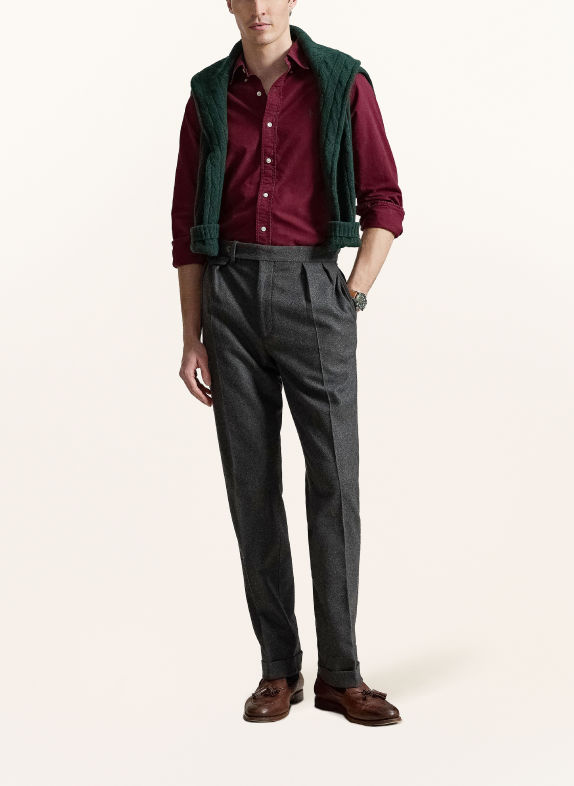 POLO RALPH LAUREN Oxfordhemd Custom Fit DUNKELROT