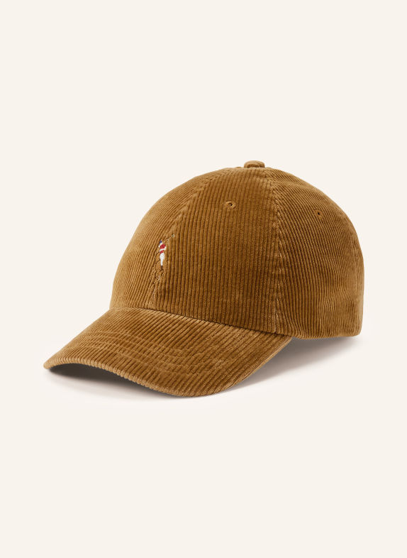 POLO RALPH LAUREN Cord cap COGNAC
