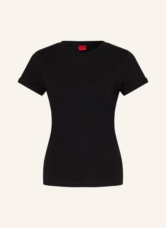 HUGO T-shirt THE PLAIN BLACK