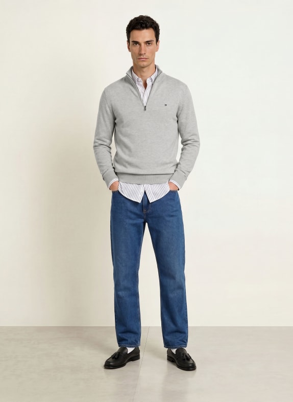 TOMMY HILFIGER Troyer LJUSGRÅ