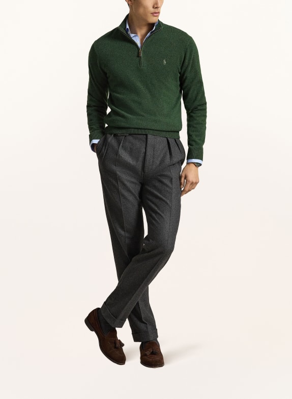 POLO RALPH LAUREN Half-zip sweater DARK GREEN