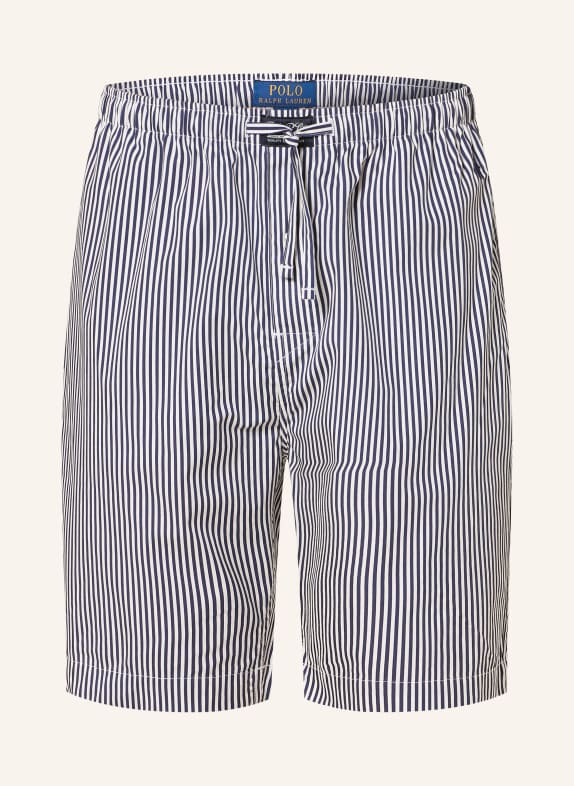 POLO RALPH LAUREN Lounge-Shorts WEISS / DUNKELBLAU