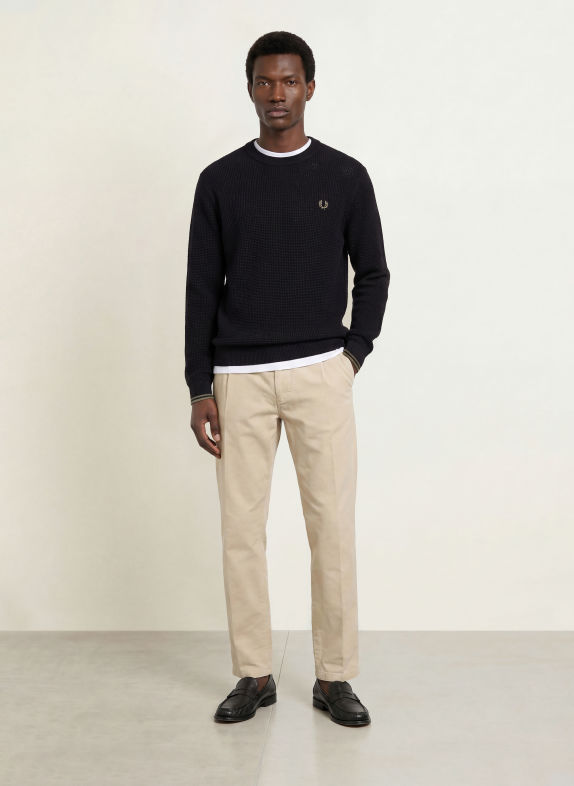 FRED PERRY pulover NEGRU