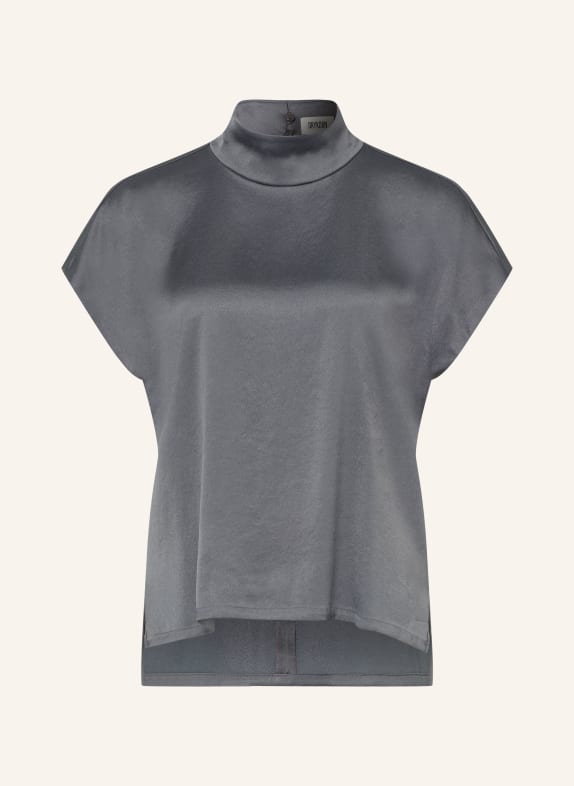 DRYKORN Blusenshirt ALARIA_1 aus Satin DUNKELGRAU