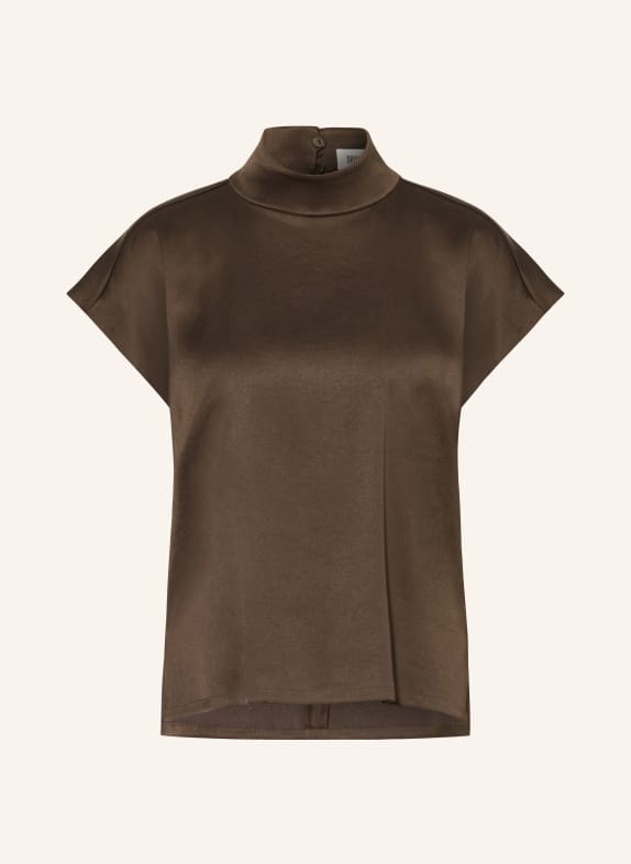 DRYKORN Blusenshirt ALARIA_1 aus Satin DUNKELBRAUN