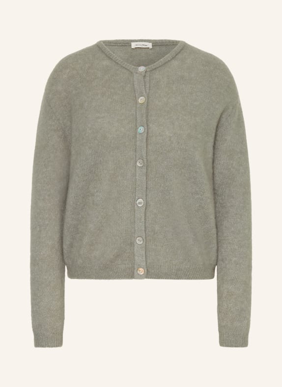 American Vintage Pletený kardigan s alpakou KHAKI