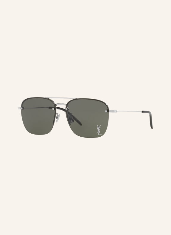 SAINT LAURENT Zonnebril YS000490 ZILVER GLANZEND/ GRIJS